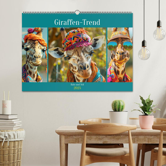 Giraffen-Trend. Hals und Stil (CALVENDO Wandkalender 2025)