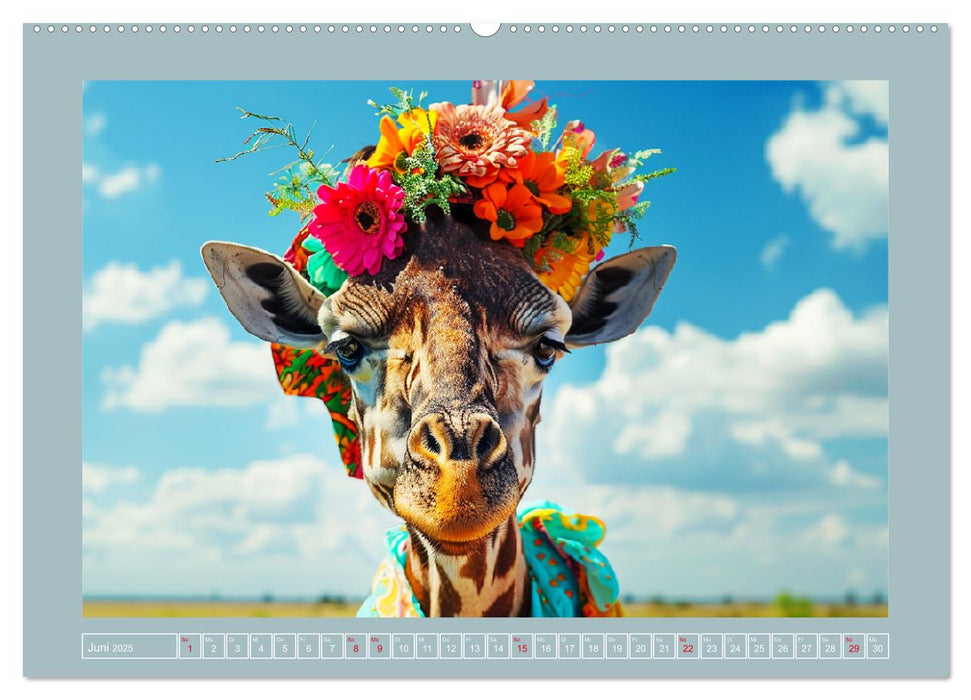 Giraffen-Trend. Hals und Stil (CALVENDO Wandkalender 2025)