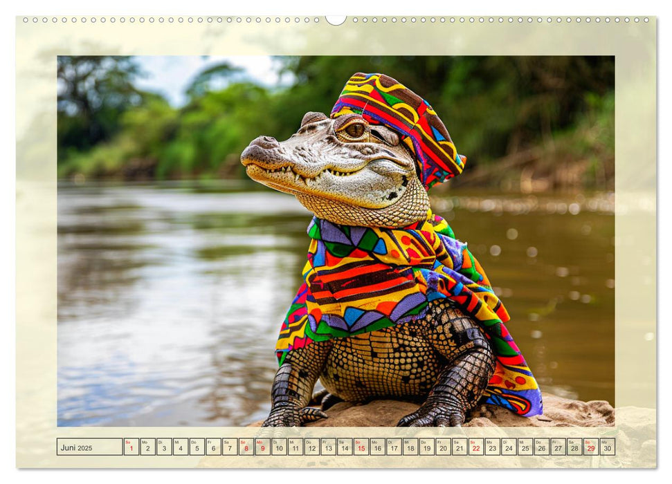 Reptilien-Fashion. Im Rampenlicht der Wildnis (CALVENDO Wandkalender 2025)