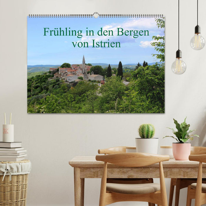 Frühling in den Bergen von Istrien (CALVENDO Wandkalender 2025)