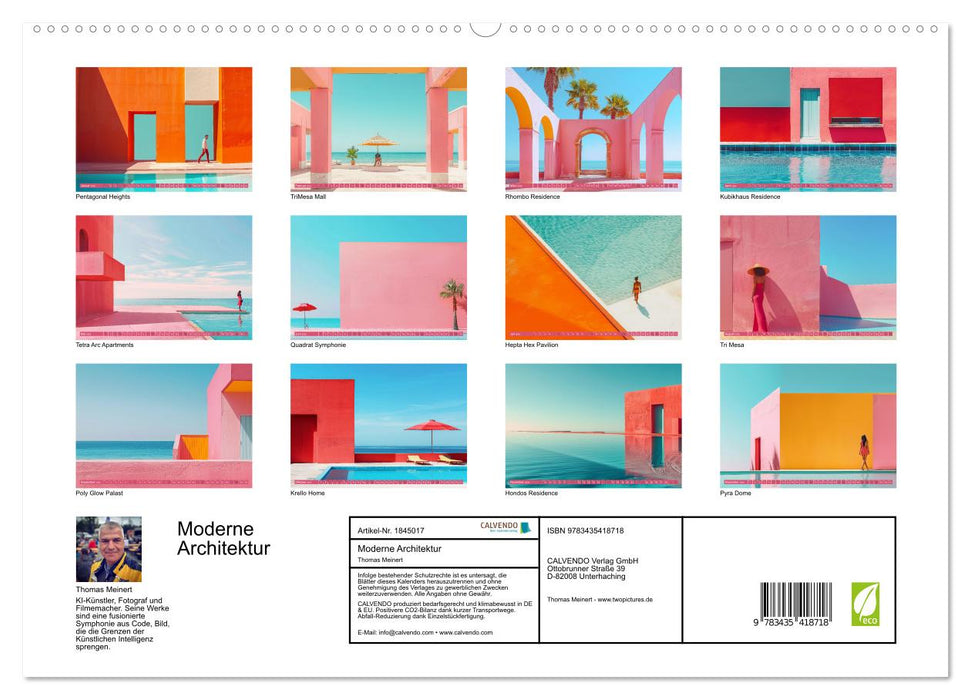 Moderne Architektur (CALVENDO Premium Wandkalender 2025)