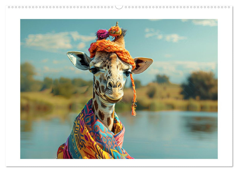 Giraffen-Trend. Hals und Stil (CALVENDO Premium Wandkalender 2025)