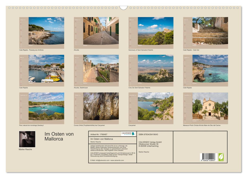 Im Osten von Mallorca (CALVENDO Wandkalender 2025)