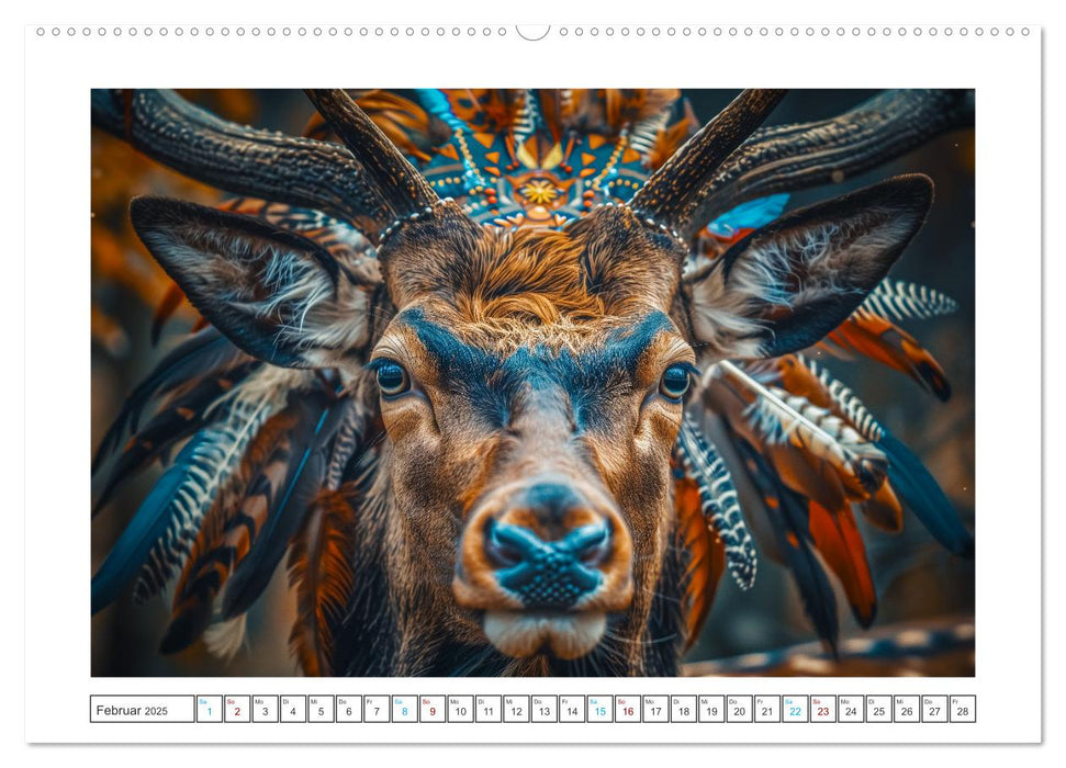 Tierische Schamanen (CALVENDO Wandkalender 2025)