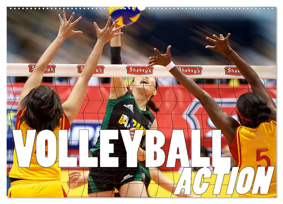 Volleyball Action (CALVENDO Wandkalender 2025)