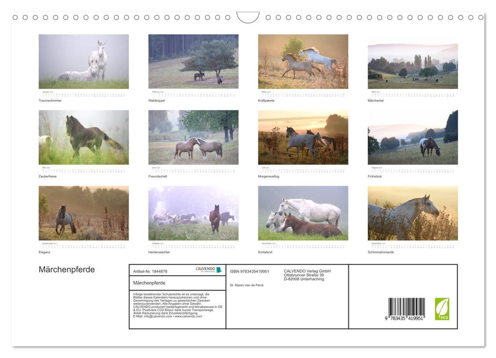 Märchenpferde (CALVENDO Wandkalender 2025)
