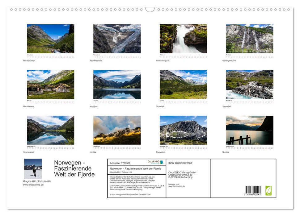 Norwegen - Faszinierende Welt der Fjorde (CALVENDO Wandkalender 2025)