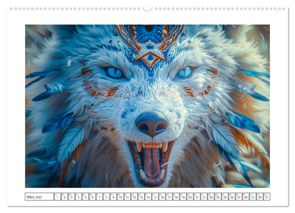 Tierische Schamanen (CALVENDO Premium Wandkalender 2025)