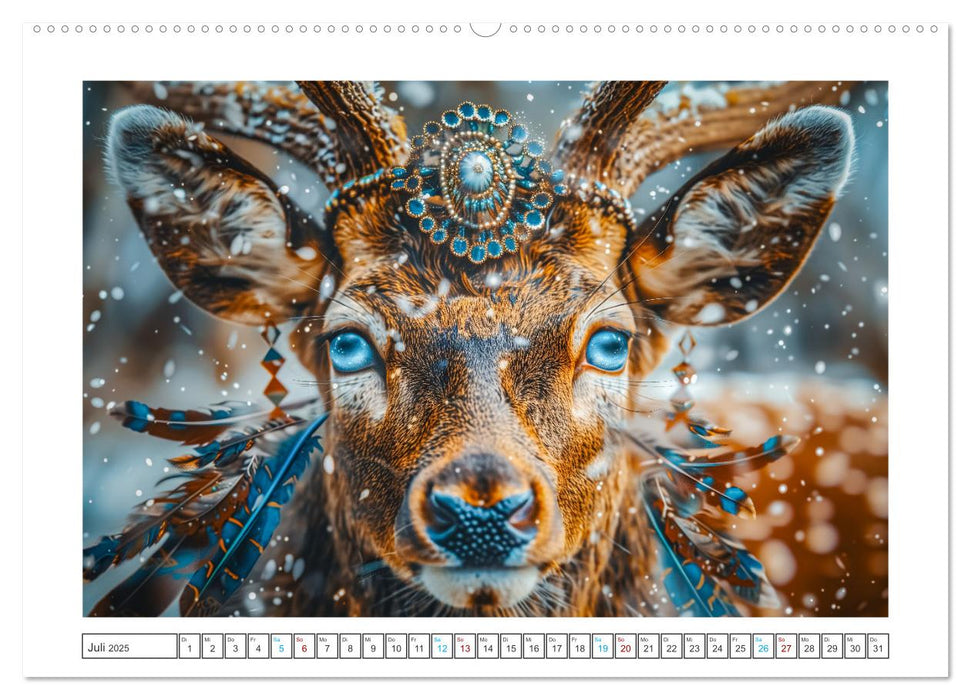 Tierische Schamanen (CALVENDO Premium Wandkalender 2025)