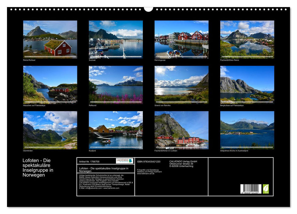 Lofoten - Die spektakuläre Inselgruppe in Norwegen (CALVENDO Wandkalender 2025)