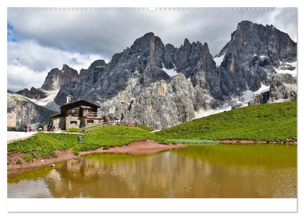 Hoch oben in den DOLOMITEN (CALVENDO Wandkalender 2025)