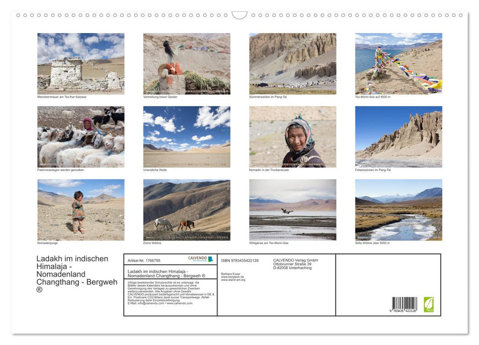 Ladakh im indischen Himalaja - Nomadenland Changthang - Bergweh ® (CALVENDO Wandkalender 2025)