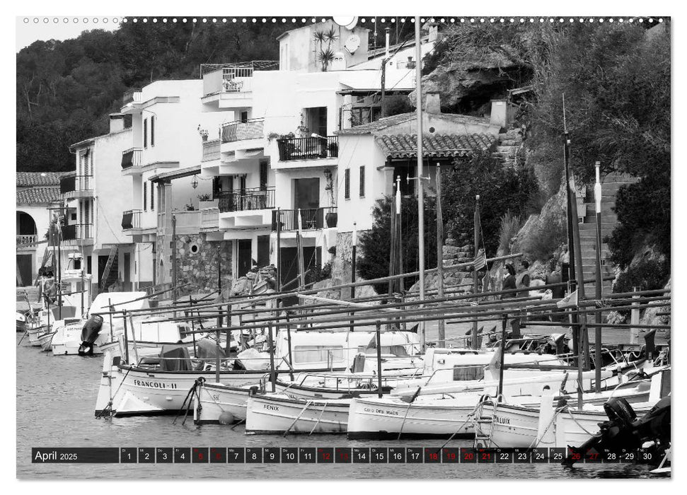 Mallorca monochrom (CALVENDO Wandkalender 2025)
