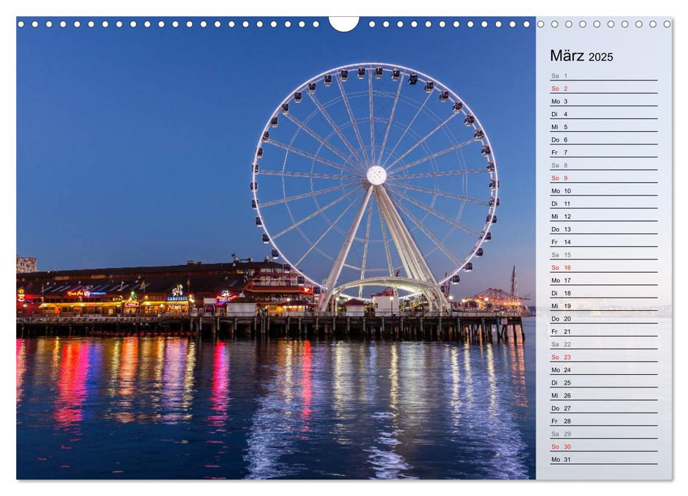 Eine Reise nach Seattle (CALVENDO Wandkalender 2025)