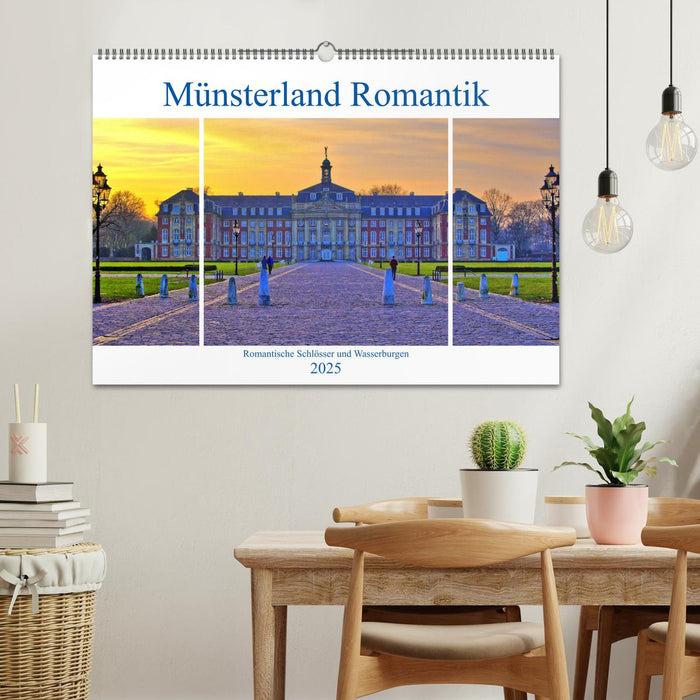 Münsterland Romantik - Romantische Schlösser und Wasserburgen (CALVENDO Wandkalender 2025)