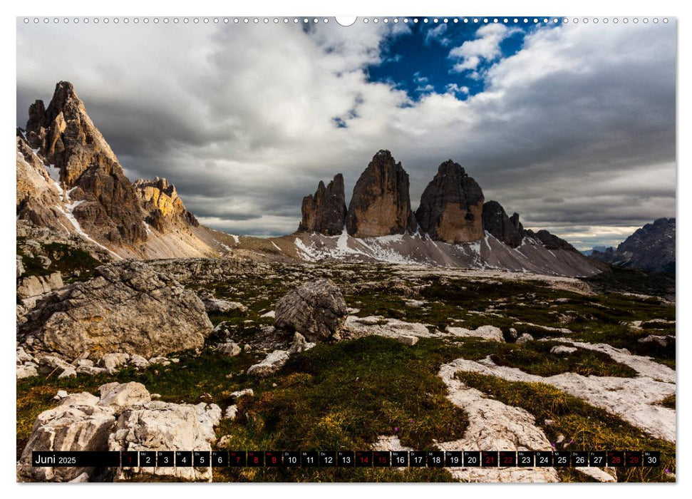 Drei Zinnen. Sextner Dolomiten (CALVENDO Wandkalender 2025)