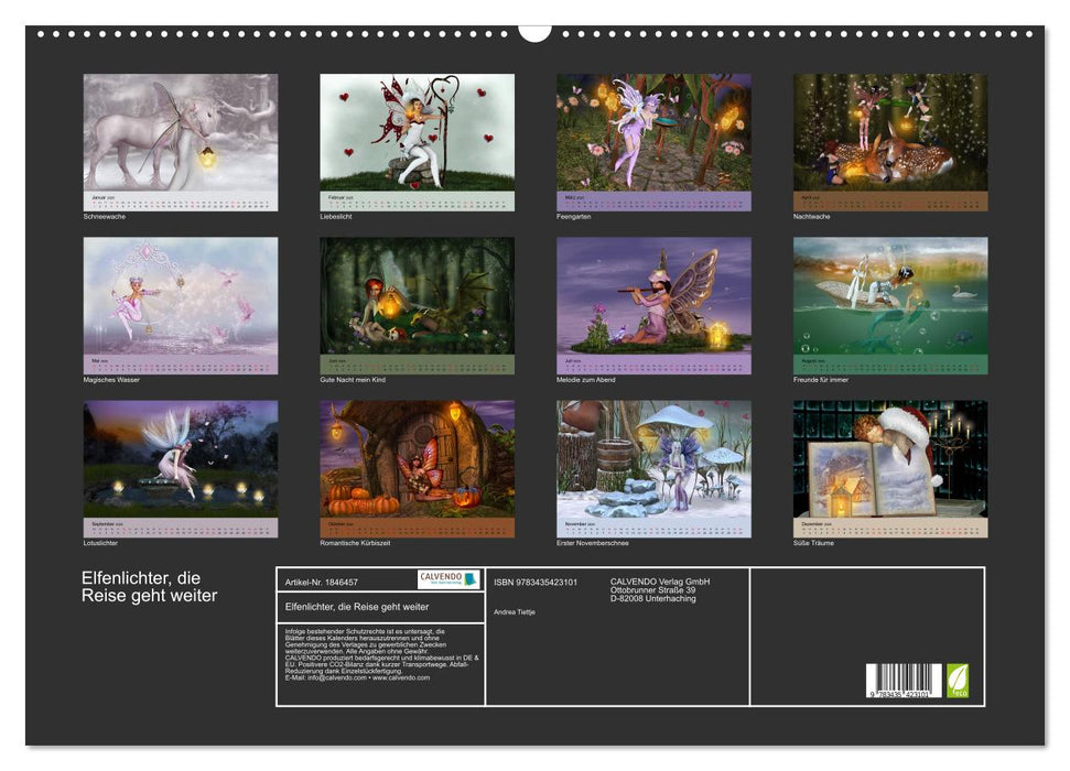 Elfenlichter, die Reise geht weiter (CALVENDO Wandkalender 2025)
