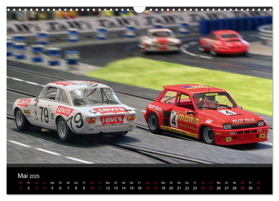 Motorsport in 1/32 (CALVENDO Wandkalender 2025)