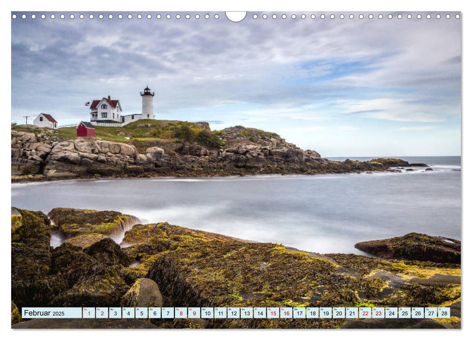 Leuchttürme - Maritime Leuchtfeuer an den Küsten (CALVENDO Wandkalender 2025)