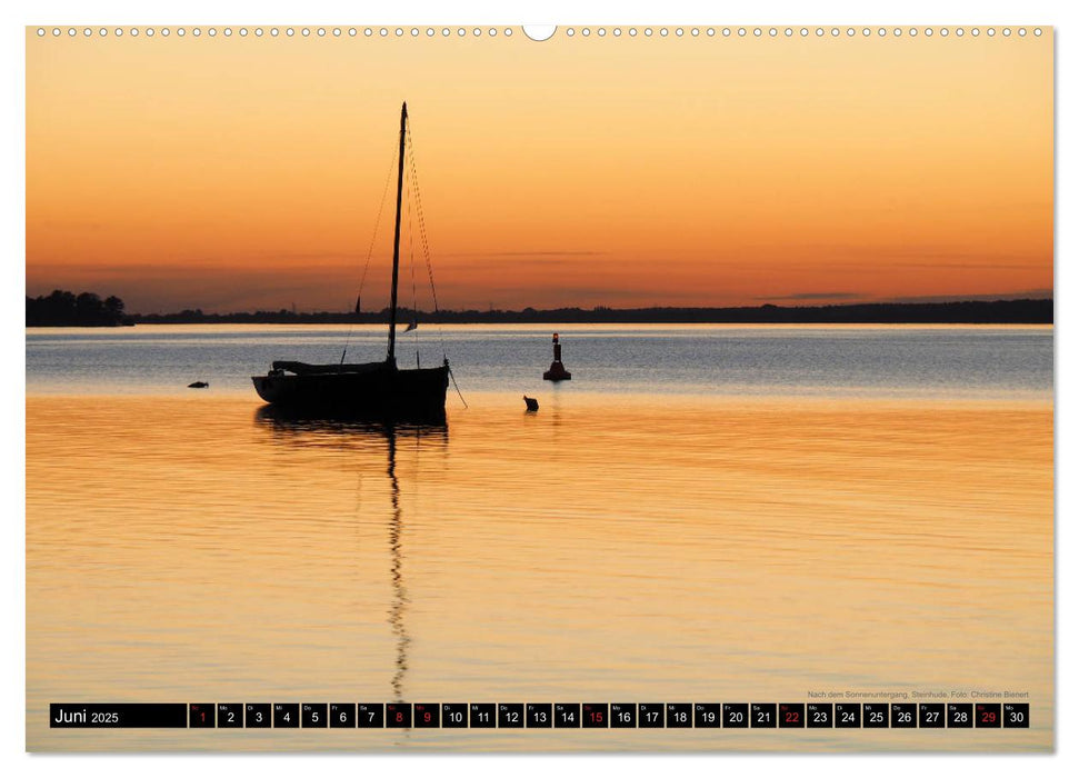 Steinhuder Meer, Momentaufnahmen von Christine Bienert (CALVENDO Wandkalender 2025)