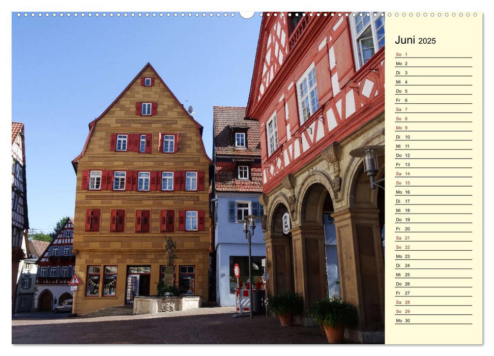 Unterwegs in Waiblingen (CALVENDO Wandkalender 2025)