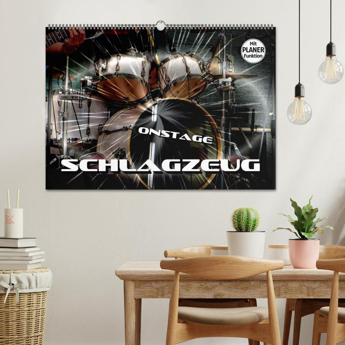 Schlagzeug onstage (CALVENDO Wandkalender 2025)