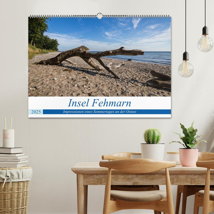 Insel Fehmarn - Impressionen eines Sommertages an der Ostsee (CALVENDO Wandkalender 2025)