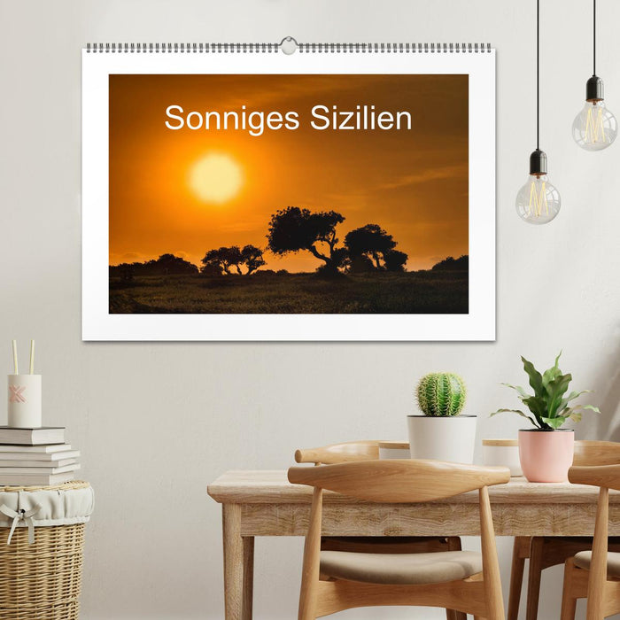 Sonniges Sizilien (CALVENDO Wandkalender 2025)