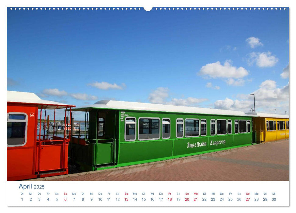 Langeoog 2025. Impressionen zwischen Hafen und Ostende (CALVENDO Wandkalender 2025)