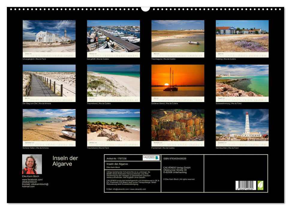 Inseln der Algarve (CALVENDO Wandkalender 2025)