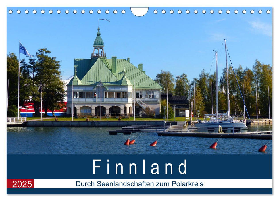 Finnland - Durch Seenlandschaften zum Polarkreis (CALVENDO Wandkalender 2025)