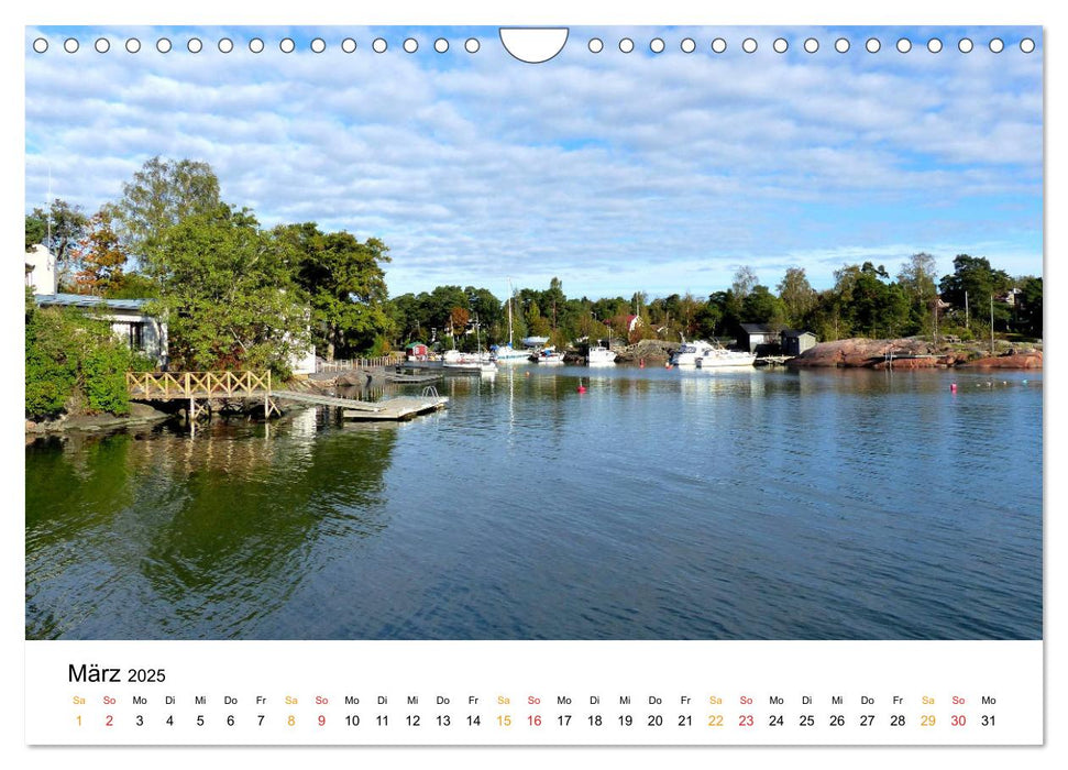 Finnland - Durch Seenlandschaften zum Polarkreis (CALVENDO Wandkalender 2025)