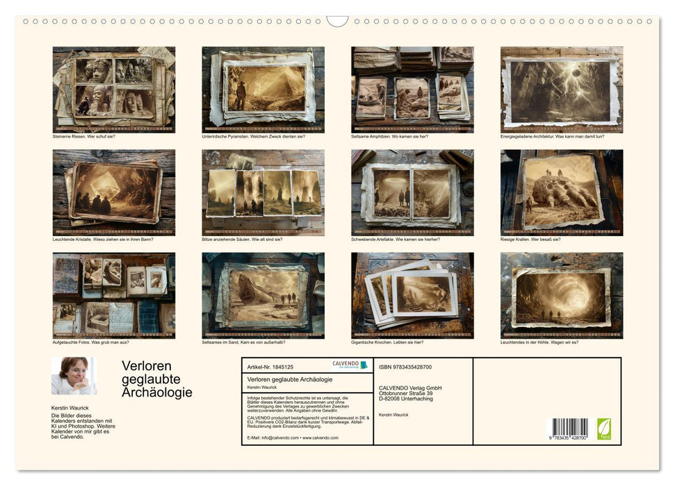 Verloren geglaubte Archäologie (CALVENDO Wandkalender 2025)