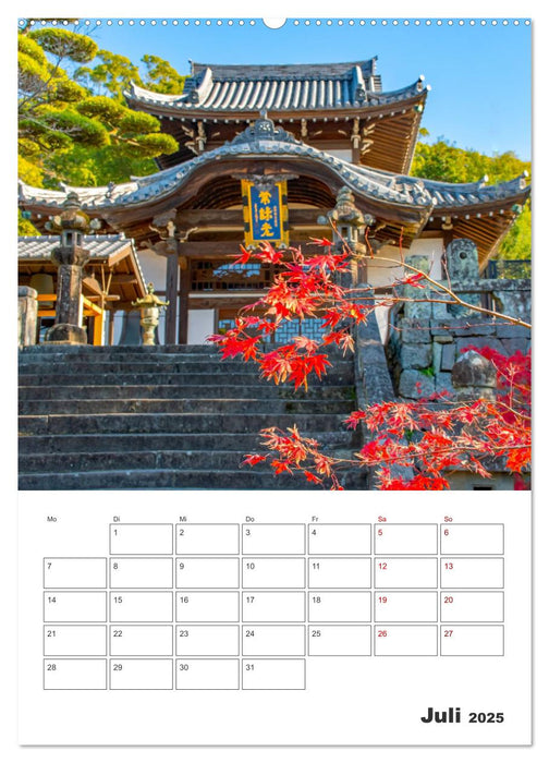 Herbst im japanischen Garten (CALVENDO Premium Wandkalender 2025)