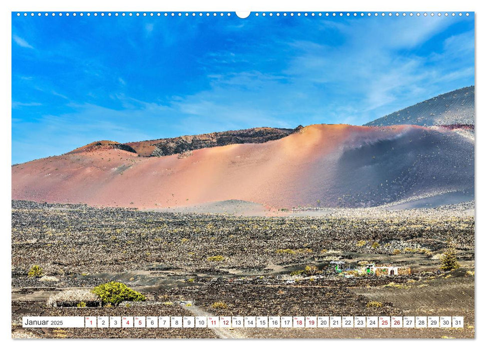 Lanzarote - Wo die Vulkane die Landschaft formten (CALVENDO Premium Wandkalender 2025)