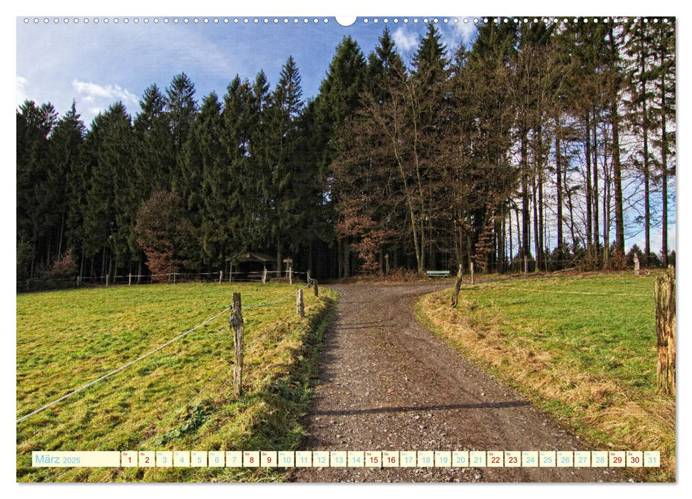 Landschaften rund um Marienheide (CALVENDO Premium Wandkalender 2025)