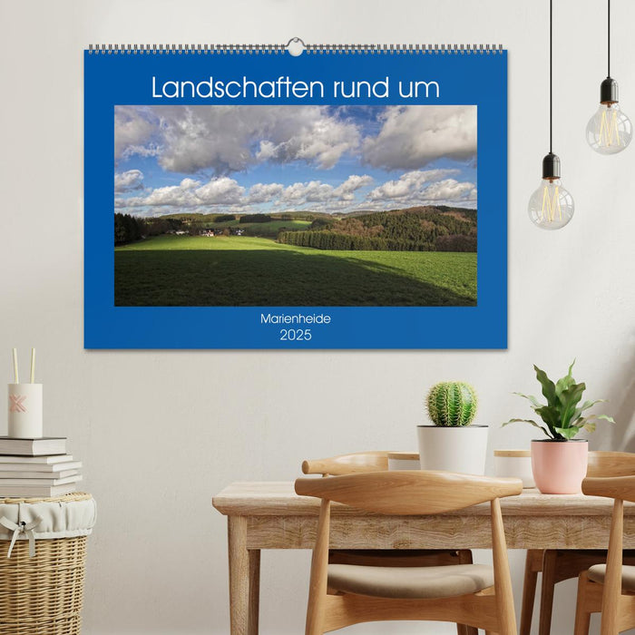 Landschaften rund um Marienheide (CALVENDO Wandkalender 2025)