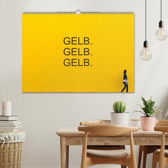 Gelb. Gelb. Gelb. (CALVENDO Wandkalender 2025)