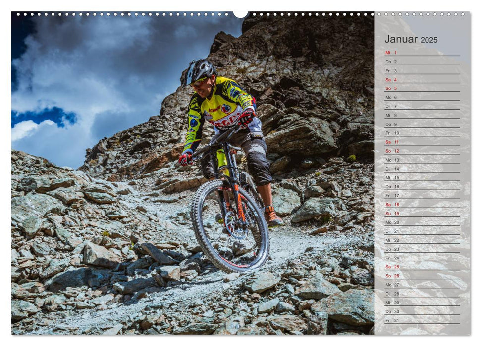 Downhill Action (CALVENDO Premium Wandkalender 2025)