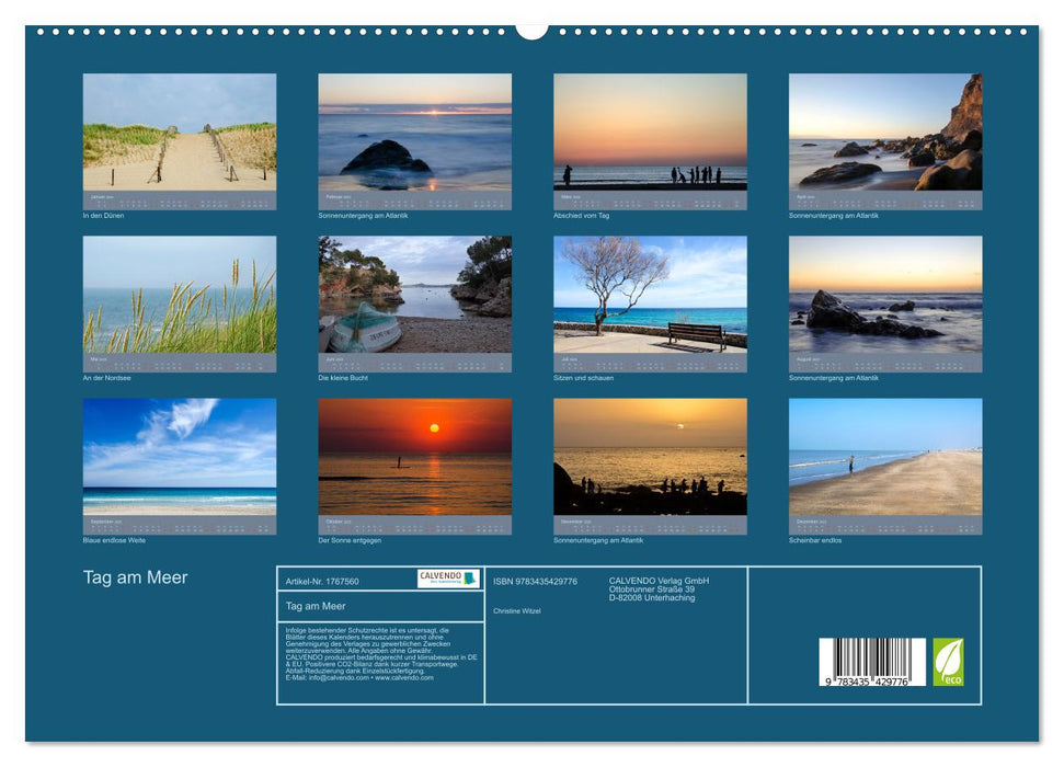 Tag am Meer (CALVENDO Premium Wandkalender 2025)