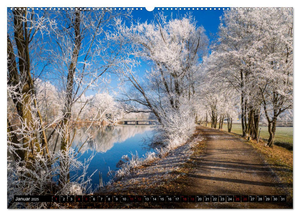 Bayerische Landschaften - Ein Streifzug durch das Dachauer Land (CALVENDO Premium Wandkalender 2025)