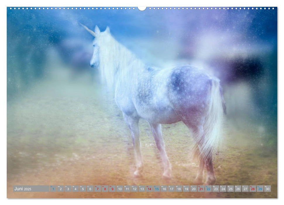 Fabeltier Einhorn (CALVENDO Premium Wandkalender 2025)