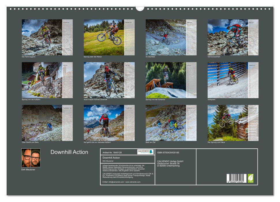 Downhill Action (CALVENDO Wandkalender 2025)