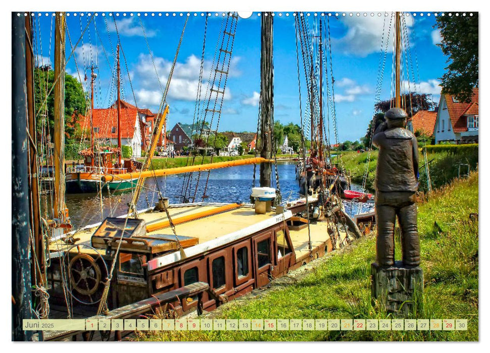 Reise an die Nordsee - Weltnaturerbe Wattenmeer, immer an der Küste lang (CALVENDO Premium Wandkalender 2025)