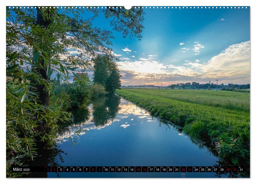 Bayerische Landschaften - Ein Streifzug durch das Dachauer Land (CALVENDO Wandkalender 2025)