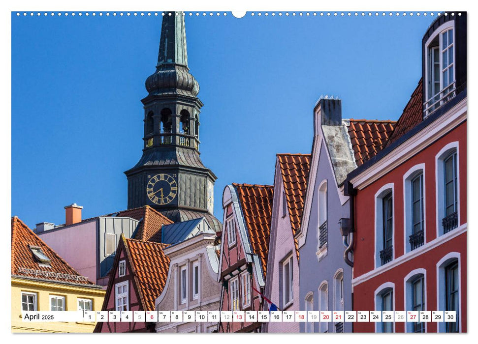 Die Hansestadt Stade - Schwedenfestung an der Elbe (CALVENDO Premium Wandkalender 2025)