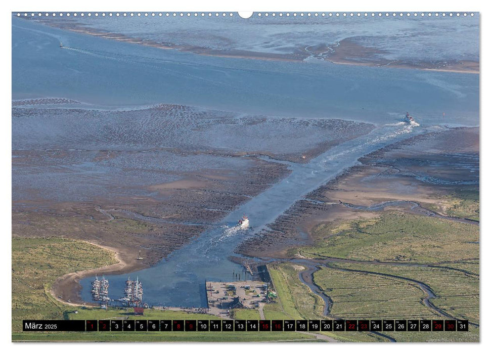 Das Wattenmeer von oben (CALVENDO Premium Wandkalender 2025)