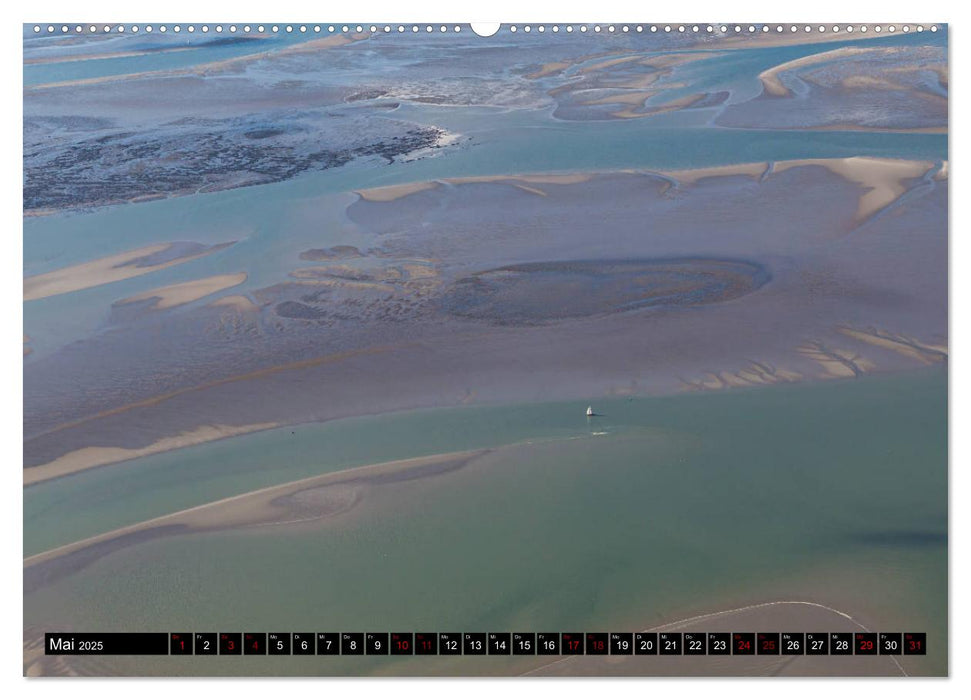 Das Wattenmeer von oben (CALVENDO Premium Wandkalender 2025)