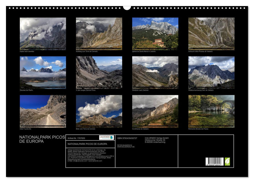 NATIONALPARK PICOS DE EUROPA (CALVENDO Wandkalender 2025)