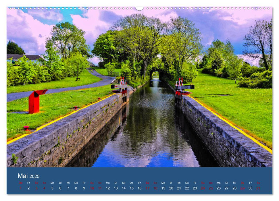 Auf dem Shannon - Mit dem Boot durch Irland (CALVENDO Premium Wandkalender 2025)